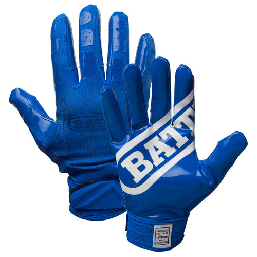 Blue; football gloves