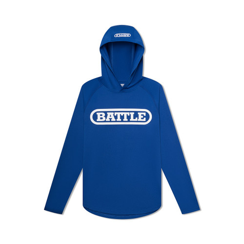 Blue; Battle Sports Light Action Athletic Hoodie