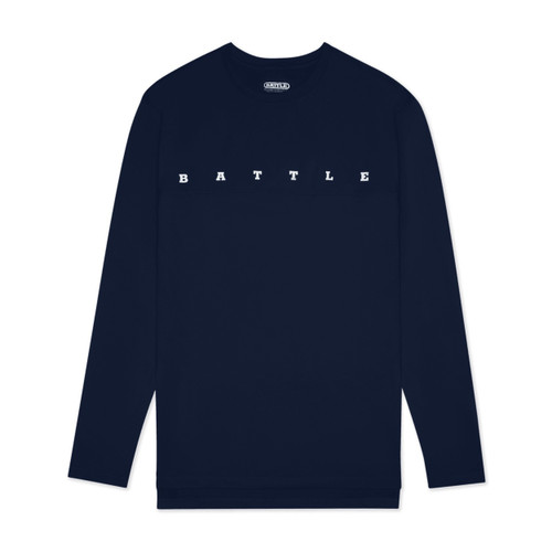 Navy; Hitch Lightweight Performance Long Sleeve Football TShirts