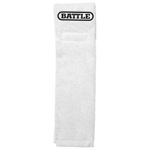 White; Battle Sports Touchdown Football Towel