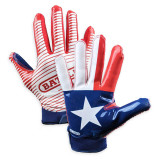 Battle Sports Texas Flag Doom 1.0 Football Receiver Gloves - Adult and Youth