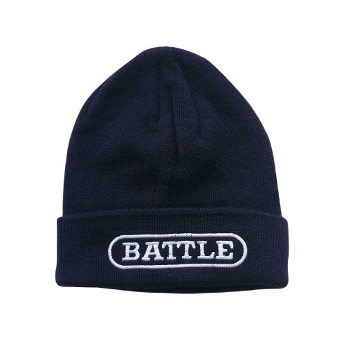 Navy/White; Stylish Battle Sports Beanie