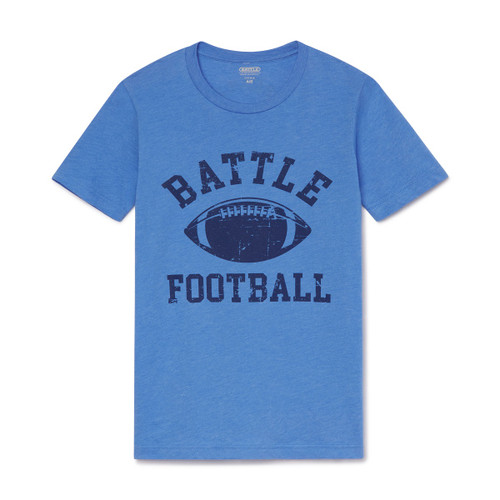 Blue; Retro Football T-Shirt Design, Available In Adult And Youth Sizes