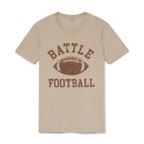Tan; Retro Football T-Shirt Design, Available In Adult And Youth Sizes